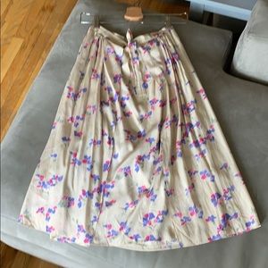 Vintage Christian Dior 100% silk midi skirt